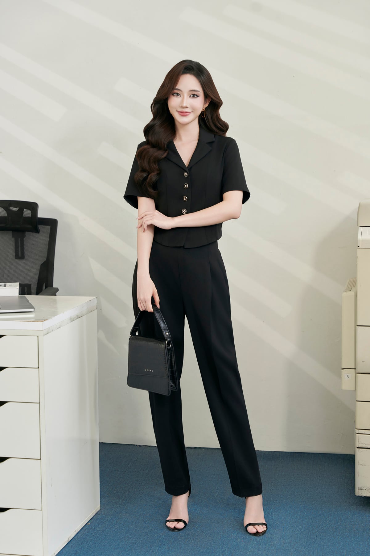 Quần baggy ly xếp - L64K25Q005