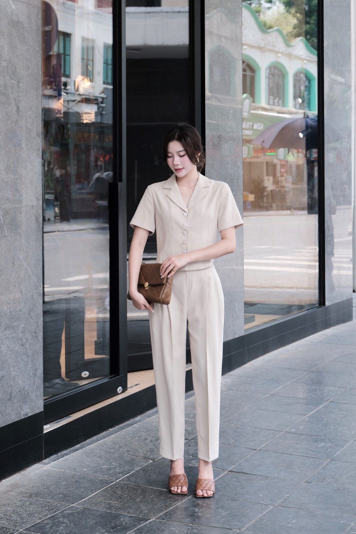 Quần baggy ly xếp - L64K25Q005 - Ảnh 9