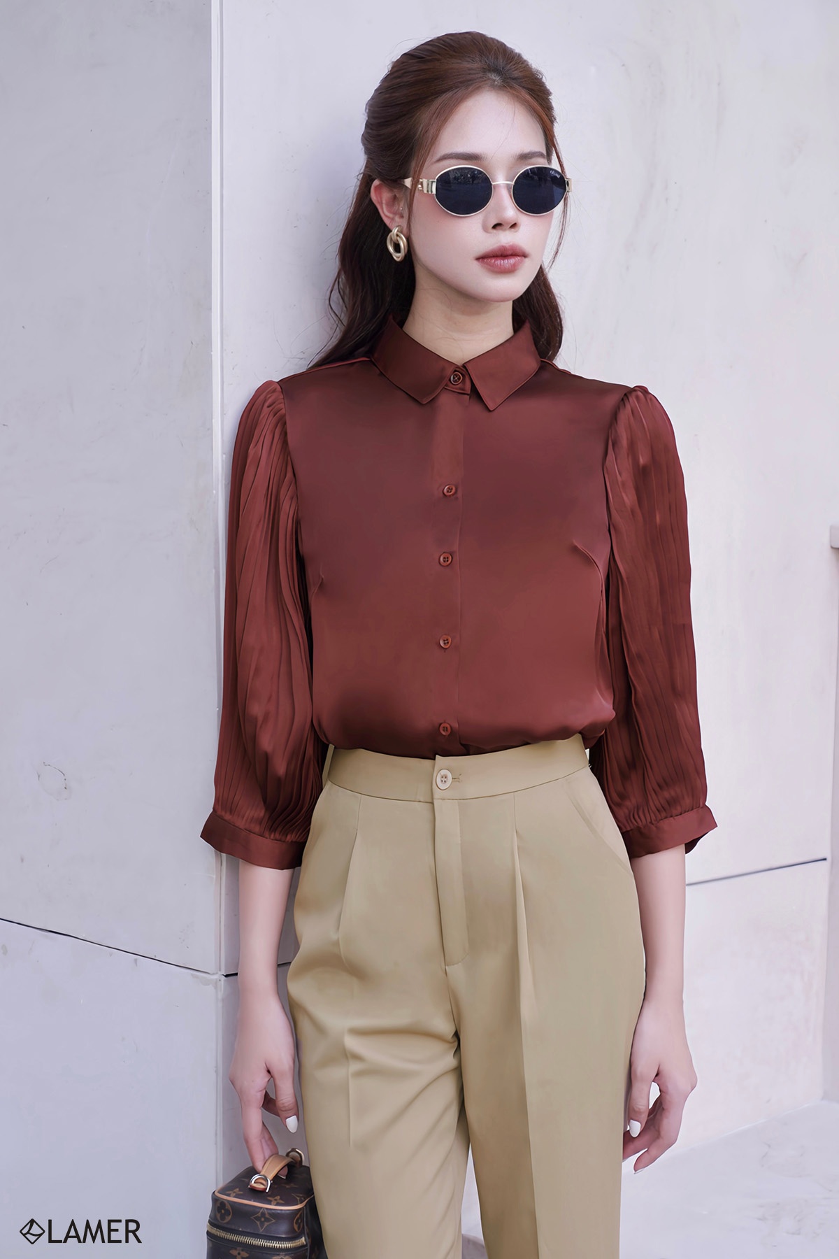 Quần ống côn túi chéo - O64K24Q004 - Ảnh 16